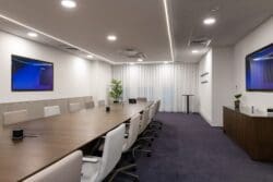 Corporate office boardroom design and refurbishment in London.
