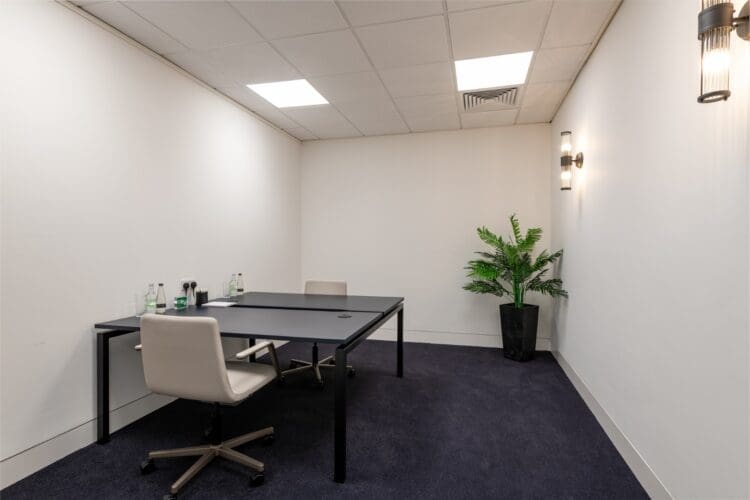 Meeting desks and furnture for modern London office meeting room.