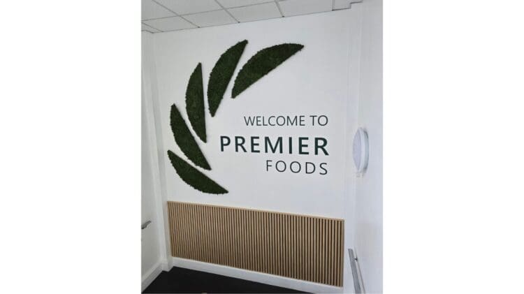 Kent office design faeature wall.
