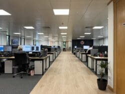 Modern open plan office design and refurbishment Kent.