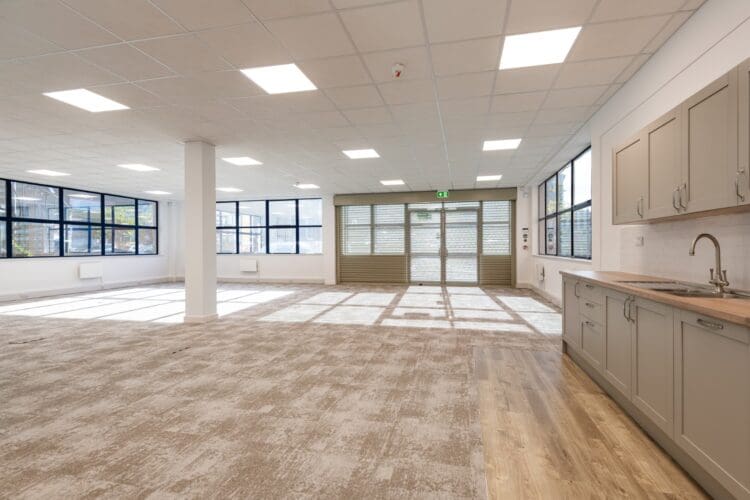 CAT A+ office fit out for landlord with tea point.