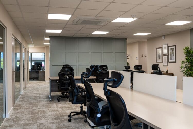 Office layout for office fit out Boutique Care Homes.