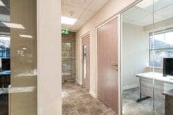 Private office in modern office fit out project